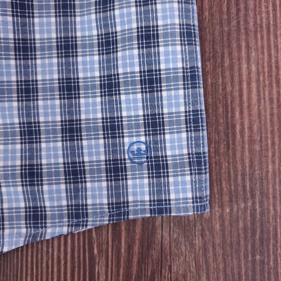 Peter Millar Crown Crafted Mens XL McAlister Performance Poplin Sport Shirt - Picture 7 of 14